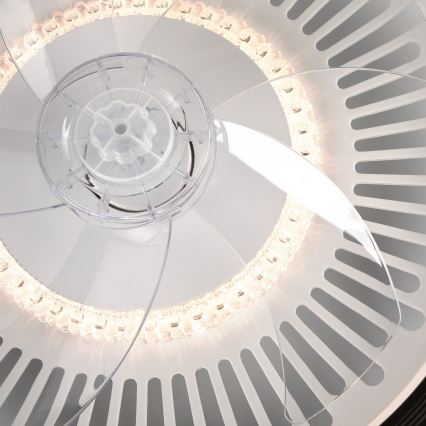LED Loftlampe med ventilator dæmpbar GEMMA LED/37W/230V hvid + fjernbetjening