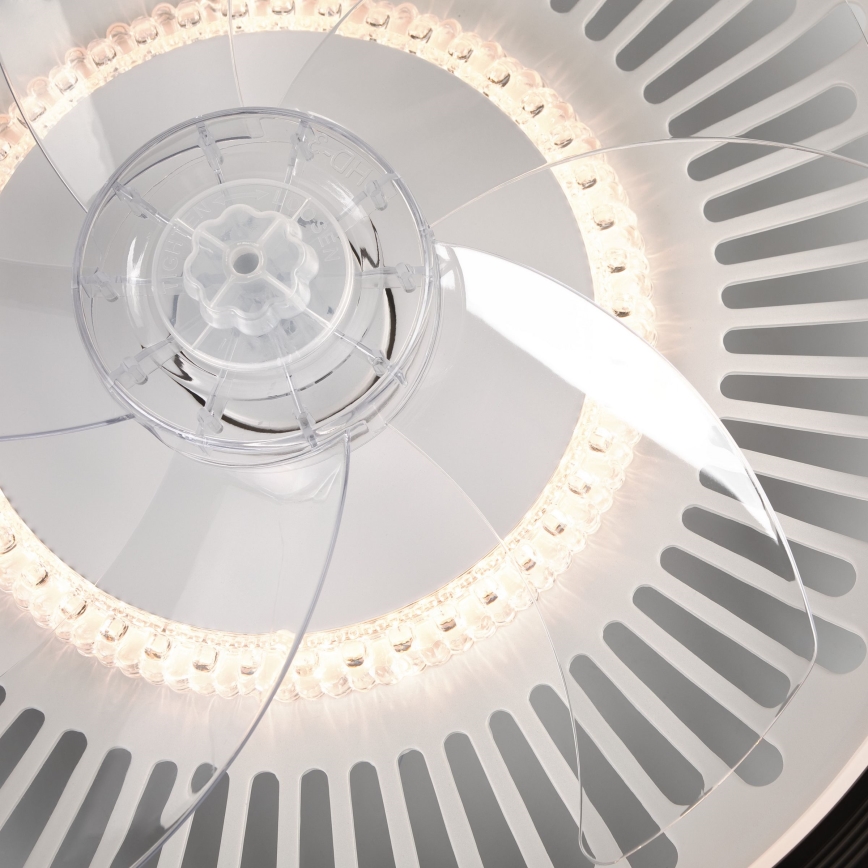 LED Loftlampe med ventilator dæmpbar GEMMA LED/37W/230V hvid + fjernbetjening