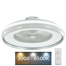 LED loftlampe med ventilator LED/32W/230V 3000-6500K grå + fjernbetjening