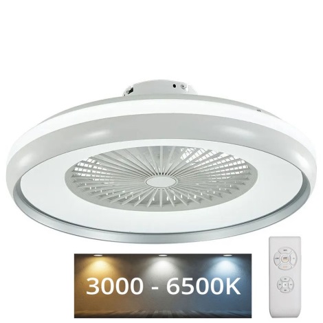 LED loftlampe med ventilator LED/32W/230V 3000-6500K grå + + fjernbetjening