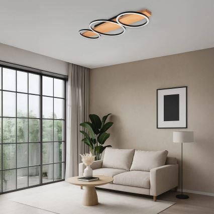 LED loftlampe MELISA LED/28W/230V 26,5x70 cm fyrretræ