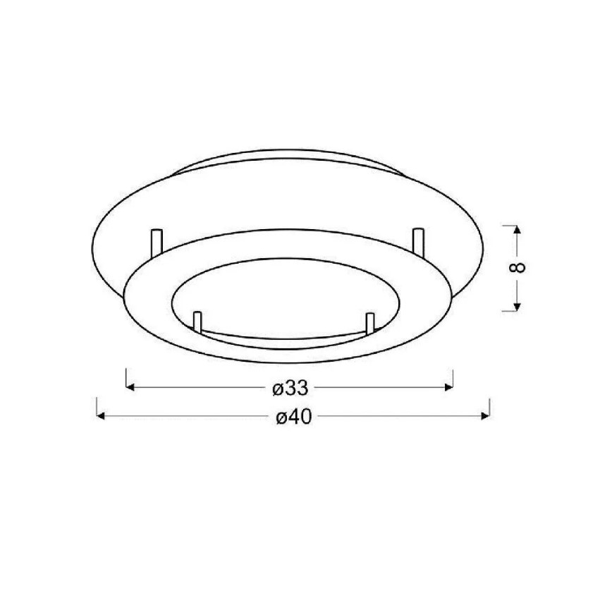 LED loftlampe MERLE LED/18W/230V