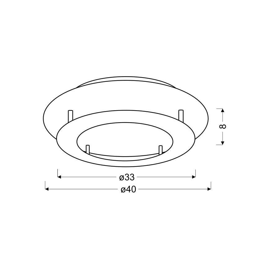 LED loftlampe MERLE LED/18W/230V
