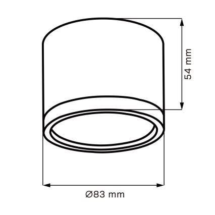LED loftlampe MIRELLA 1xGX53/6W/230V mat krom