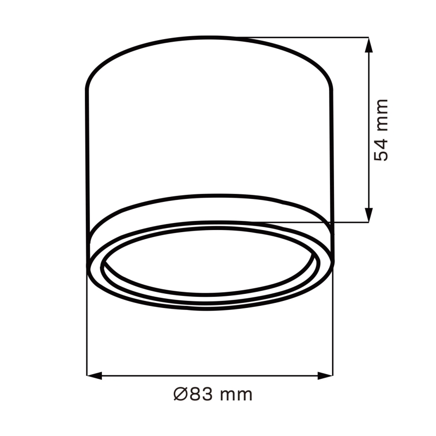 LED loftlampe MIRELLA 1xGX53/6W/230V mat krom