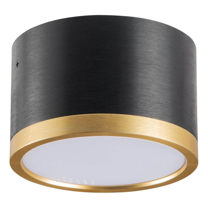 LED loftlampe MIRELLA 1xGX53/6W/230V sort/guldfarvet