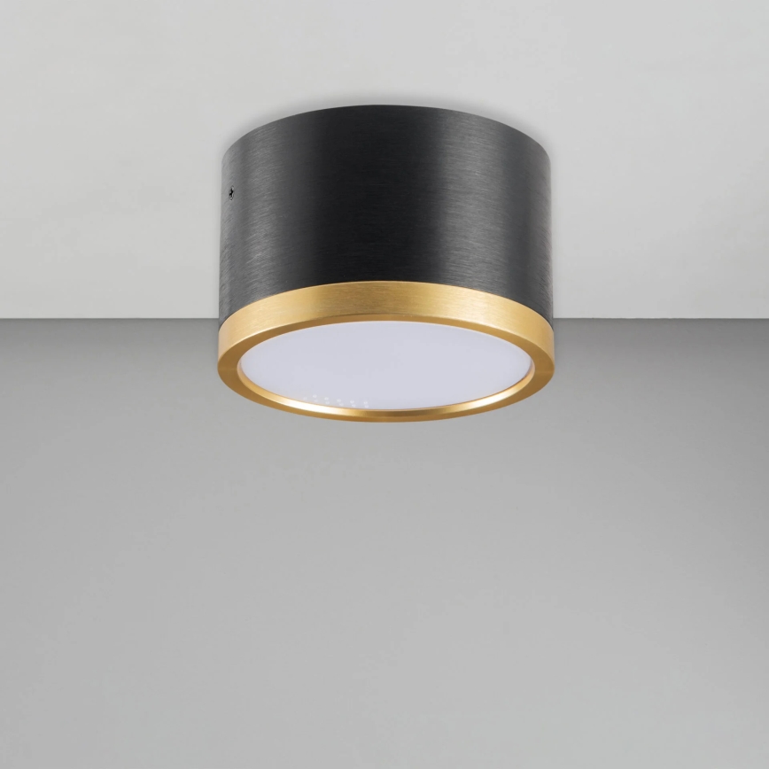 LED loftlampe MIRELLA 1xGX53/6W/230V sort/guldfarvet