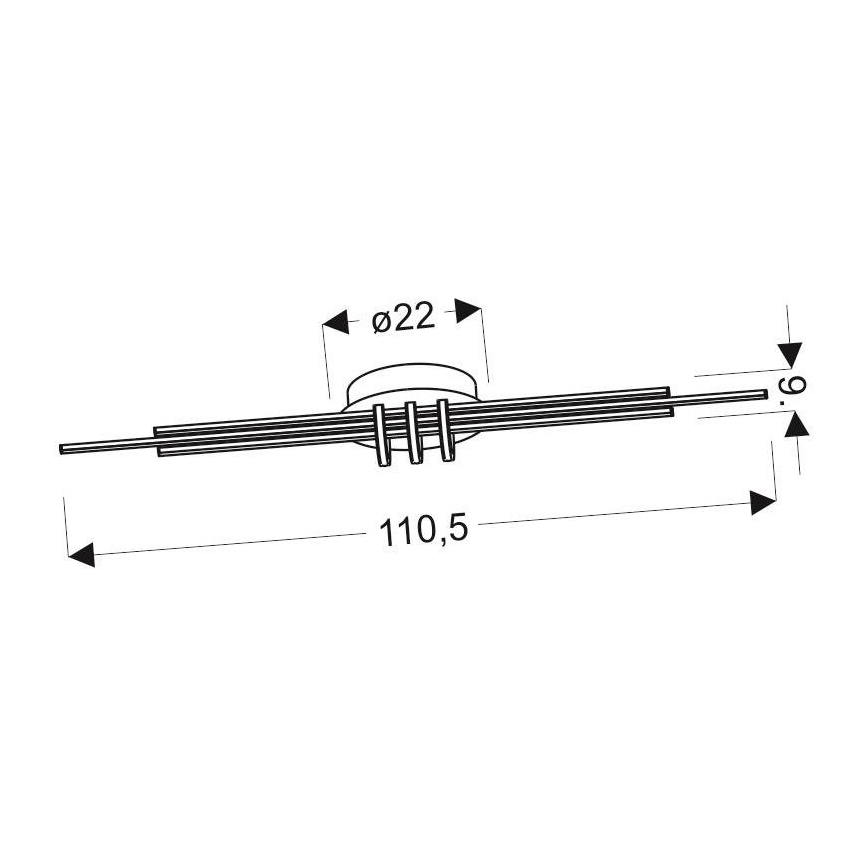 LED loftlampe NAKSOS LED/40W/230V