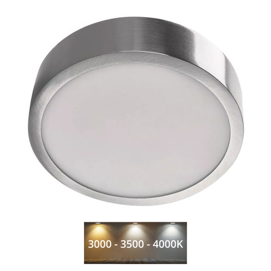 LED loftlampe NEXXO LED/12,5W/230V 3000/3500/4000K diameter 17 cm mat krom