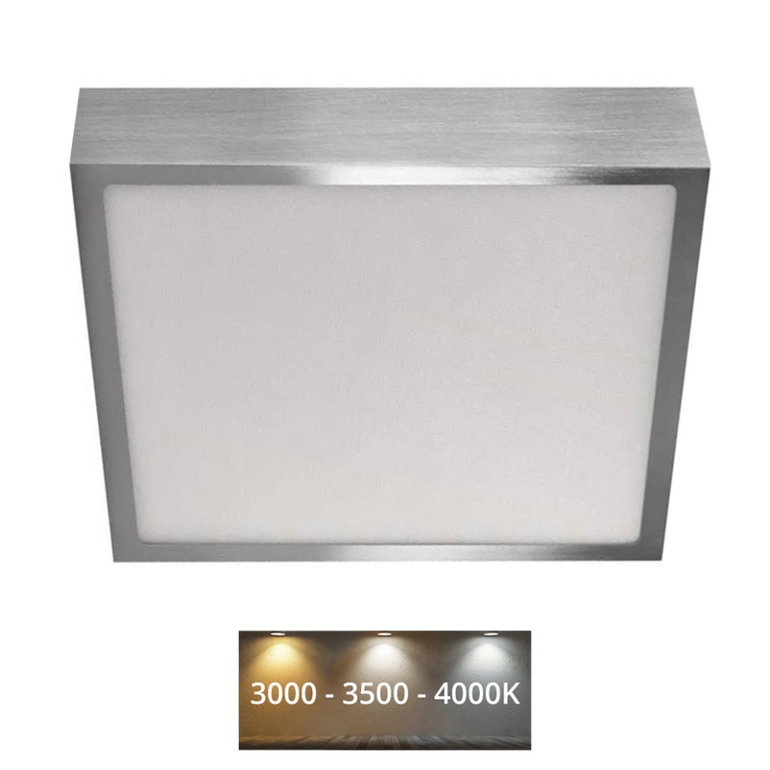 LED loftlampe NEXXO LED/21W/230 3000/3500/4000K 22,5x22,5 cm mat krom