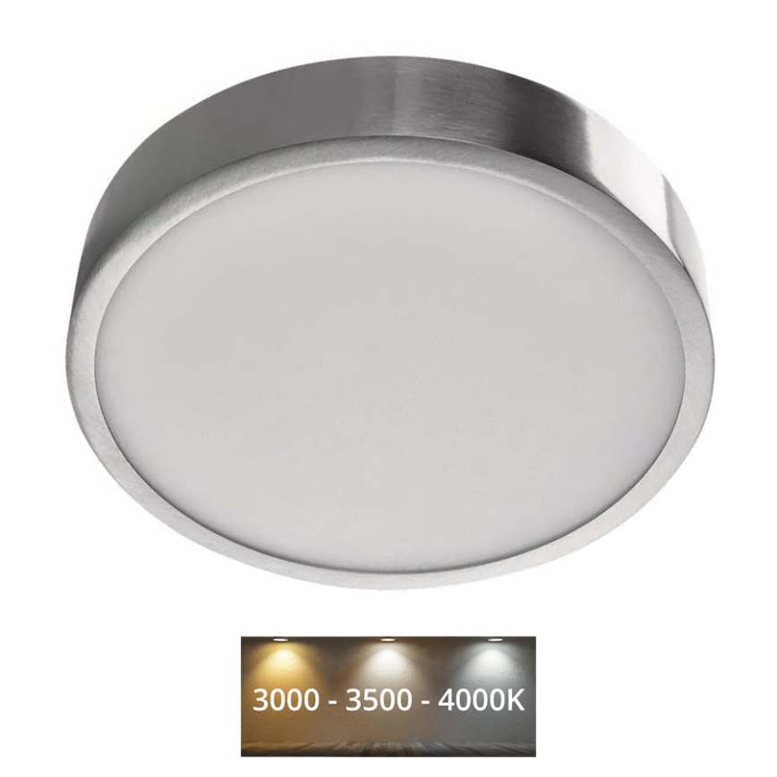 LED loftlampe NEXXO LED/21W/230V 3000/3500/4000K diameter 22,5 cm skinnende krom