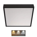 LED loftlampe NEXXO LED/28,5W/230V 3000/3500/4000K 30x30 cm sort