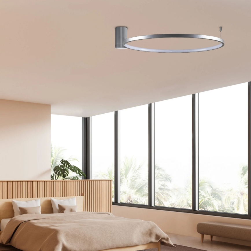 LED loftlampe NOEMI LED/20W/230V 4000K diameter 50 cm mat krom