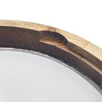 LED loftlampe OAK SLIM LED/20W/230V 4000K Ø 27 cm eg/mørkebrun