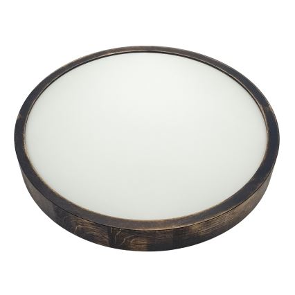 LED-loftlampe OAK SMOKY SLIM LED/36W/230V 4000K Ø 37 cm eg/mørkebrun