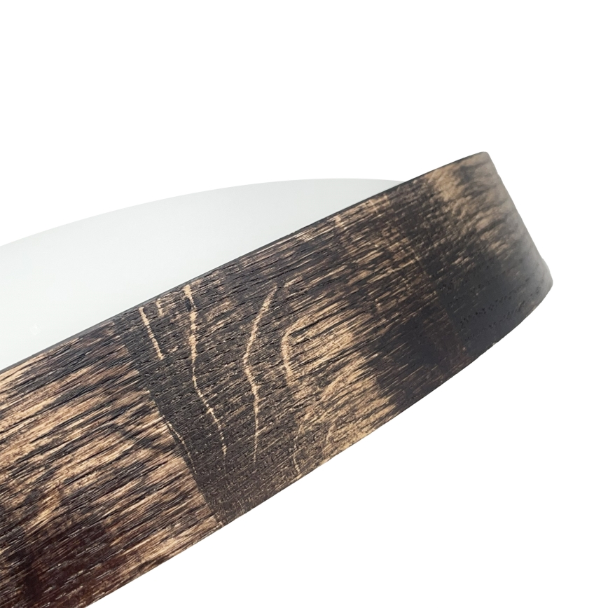 LED-loftlampe OAK SMOKY SLIM LED/36W/230V 4000K Ø 37 cm eg/mørkebrun