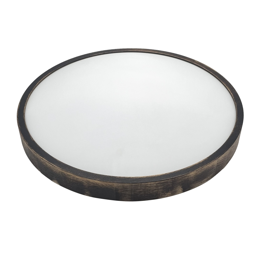 LED-loftlampe OAK SMOKY SLIM LED/36W/230V 4000K Ø 47 cm eg/mørkebrun