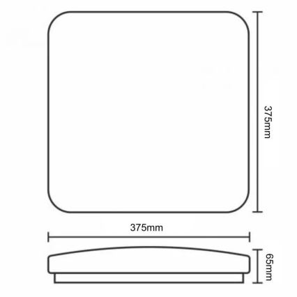 LED loftlampe dæmpbar OPAL LED/36W/230V 3000-6500K + fjernbetjening
