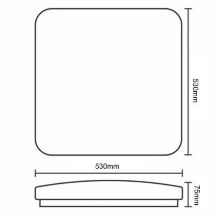 LED loftlampe dæmpbar OPAL LED/60W/230V 3000-6500K + fjernbetjening