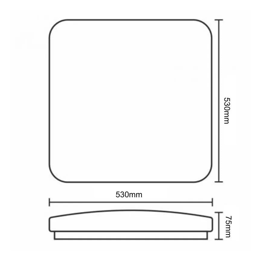 LED loftlampe dæmpbar OPAL LED/60W/230V 3000-6500K + fjernbetjening