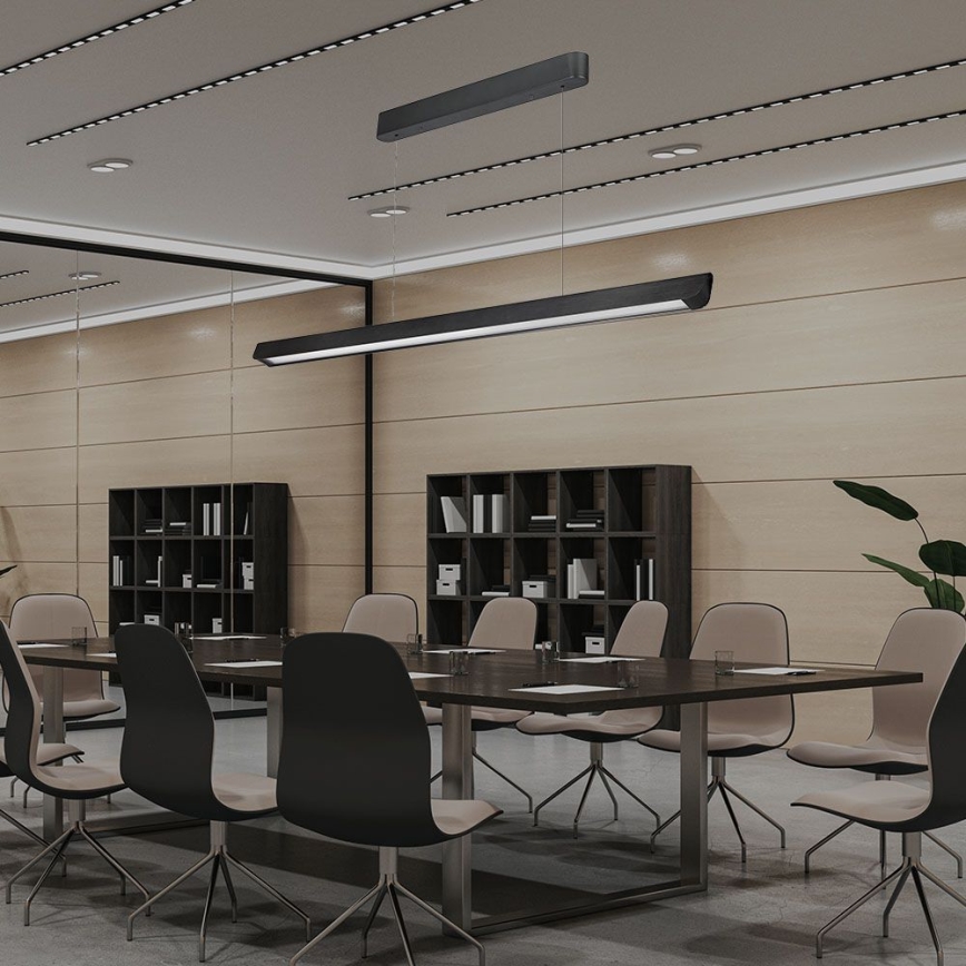 LED lysekrone på kabel LED/36W/230V 3000/4000/6400K sort