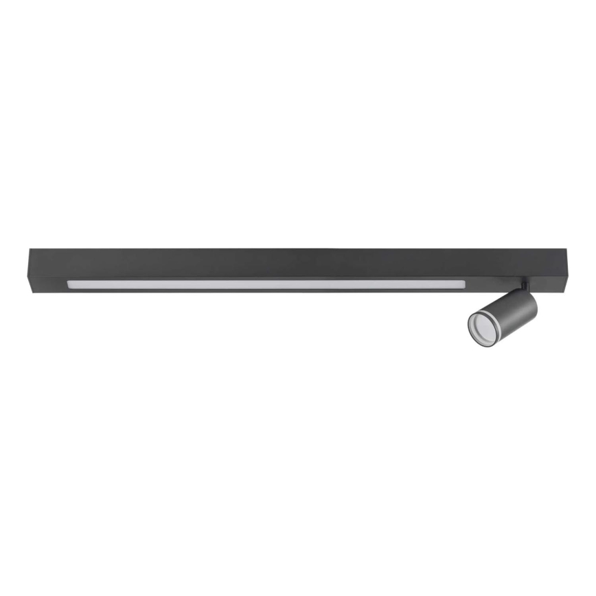 LED loftlampe PARIS LED/24W/230V + 1xGU10/10W sort