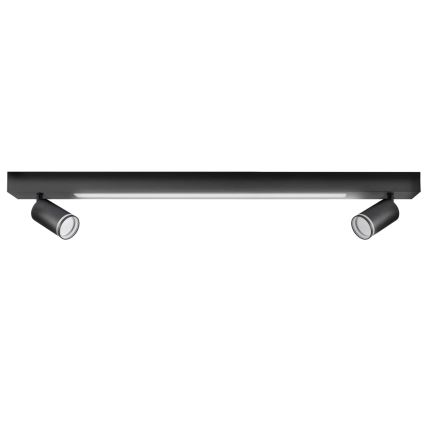 LED loftlampe PARIS LED/24W/230V + 2xGU10/10W sort