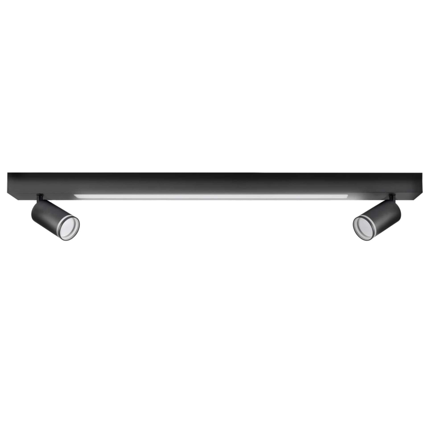 LED loftlampe PARIS LED/24W/230V + 2xGU10/10W sort