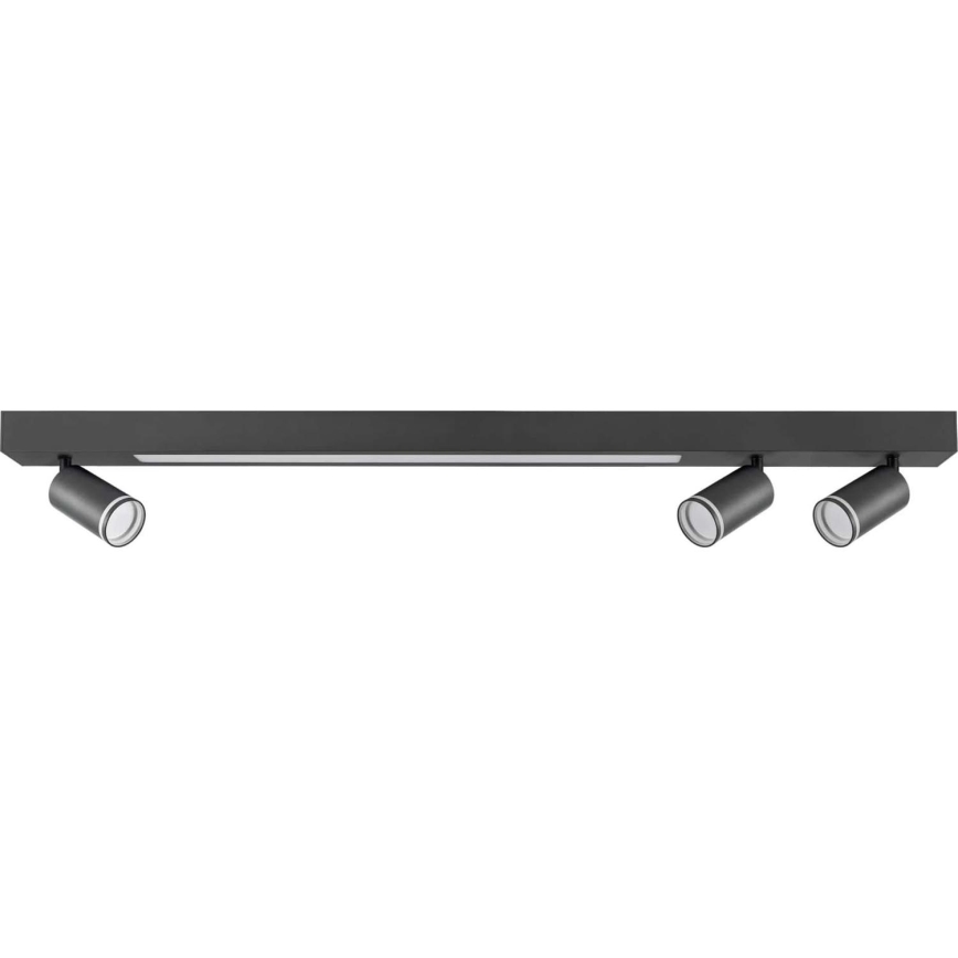 LED loftlampe PARIS LED/24W/230V + 3xGU10/10W sort