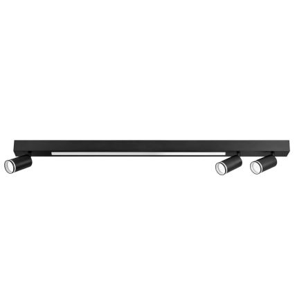 LED loftlampe PARIS LED/24W/230V + 3xGU10/10W sort