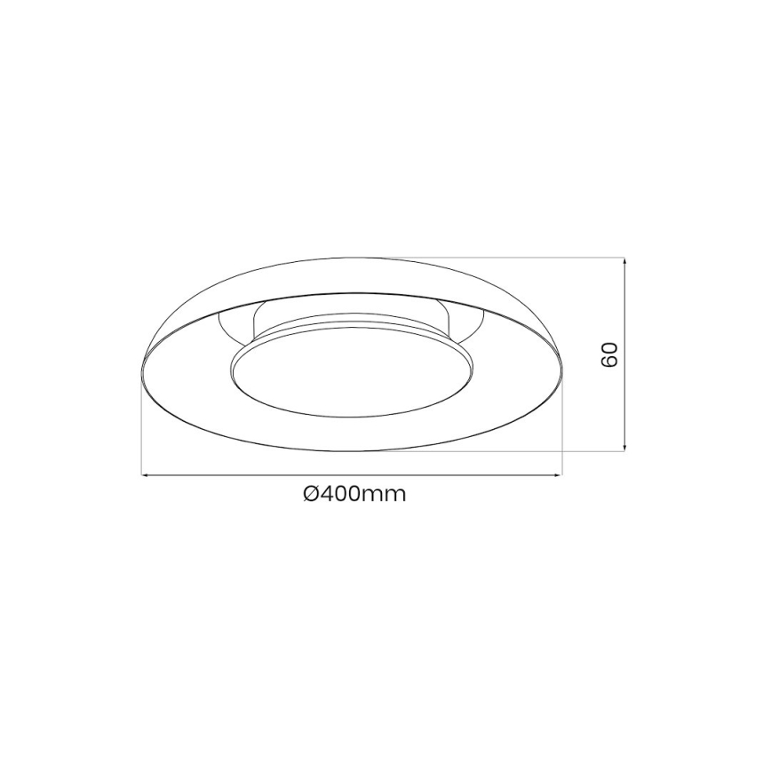 LED-loftlampe PIATTINO LED/30W/230V 3000/4000/6000K Ø 40 cm hvid