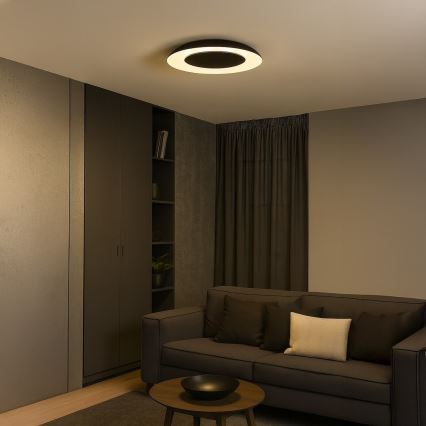 LED loftlampe PIATTINO LED/30W/230V 3000/4000/6000K Ø 40 cm, sort