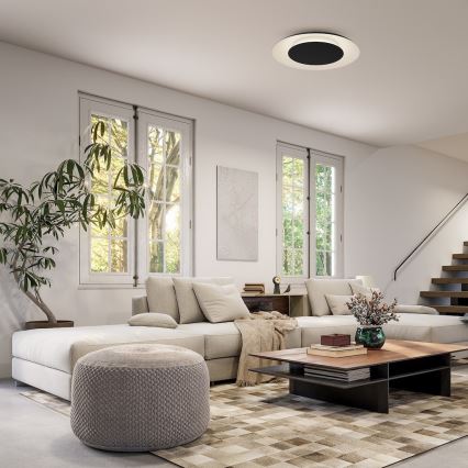 LED loftlampe PIATTINO LED/30W/230V 3000/4000/6000K Ø 40 cm, sort