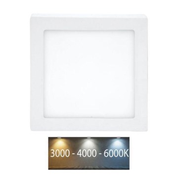 LED loftlampe RAFA LED/12W/230V 3000/4000/6000K 17x17 cm hvid