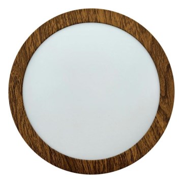 LED loftlampe RING LED/12W/230V 4200K diameter 16 cm brun