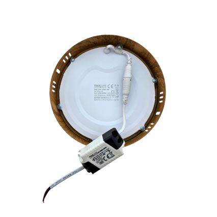 LED loftlampe RING LED/12W/230V 4200K diameter 16 cm brun