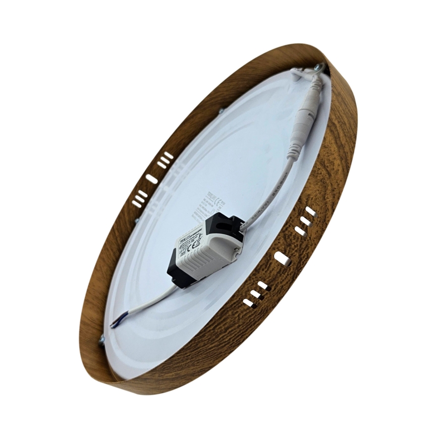LED loftlampe RING LED/24W/230V 4200K diameter 28,5 cm brun