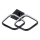 LED-loftlampe ROBERT LED/25W/230V 25x38 cm sort