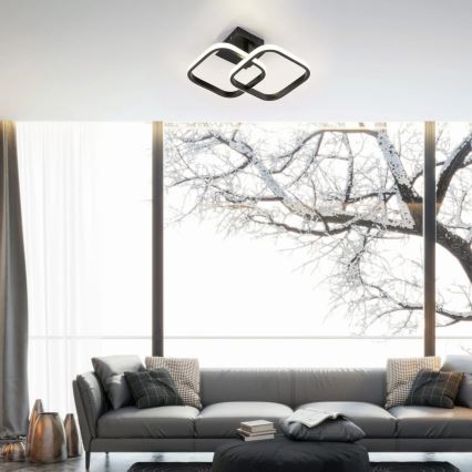 LED-loftlampe ROBERT LED/25W/230V 25x38 cm sort