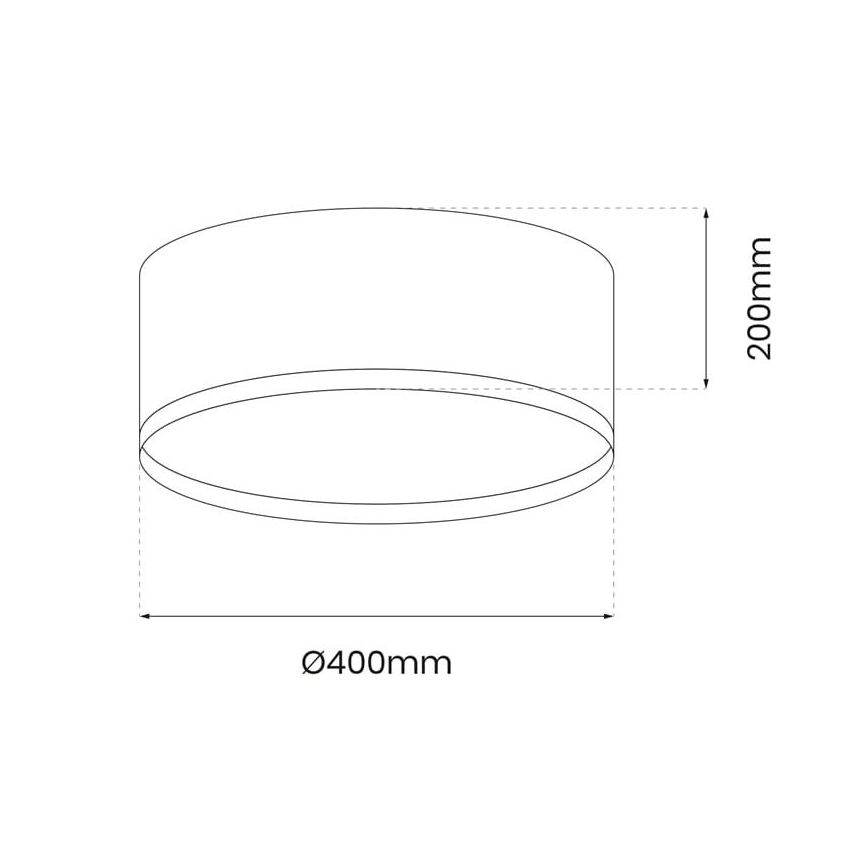 LED loftlampe RONDO LED/18W/230V grøn