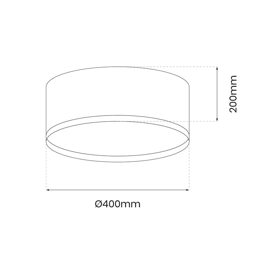 LED loftlampe RONDO LED/18W/230V sort