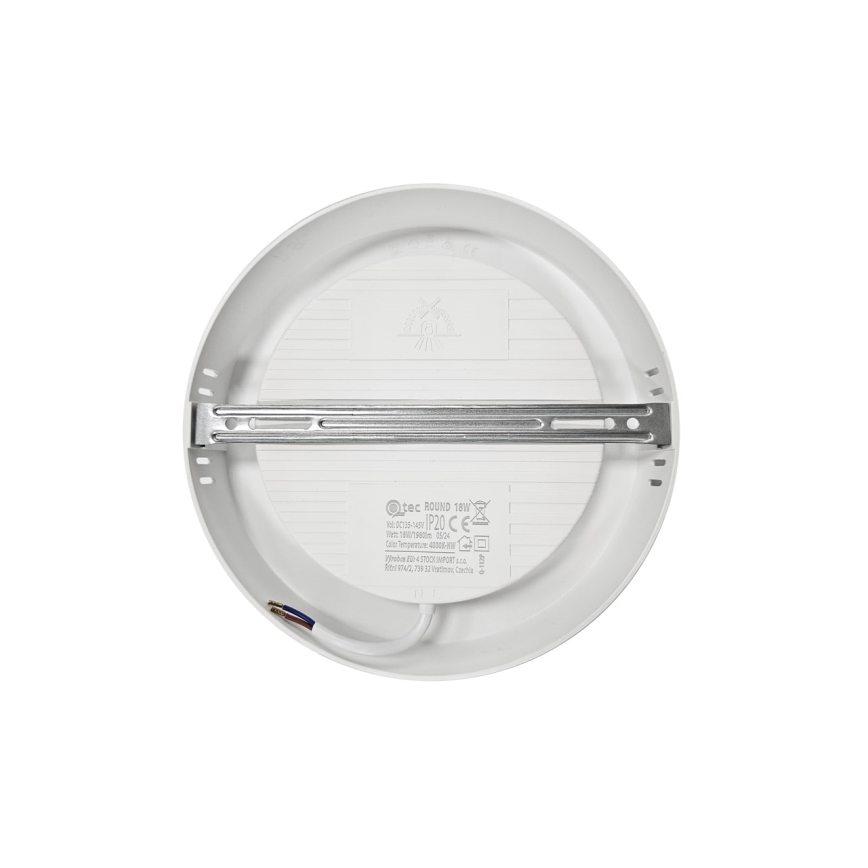 LED loftlampe ROUND LED/18W/230V 4000K diameter 21,5 cm hvid