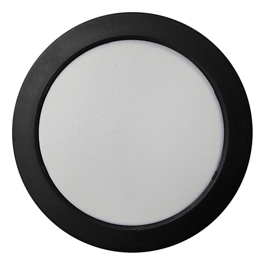 LED loftlampe ROUND LED/18W/230V 4000K diameter 21,7 cm sort