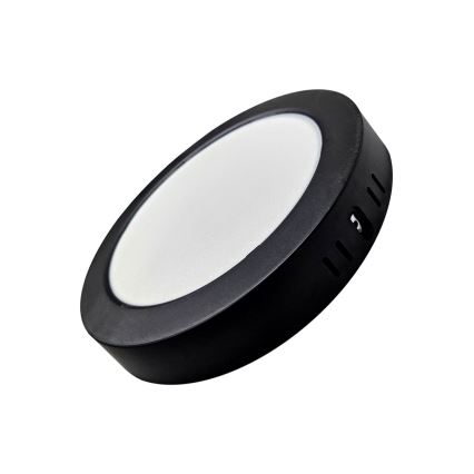 LED loftlampe ROUND LED/18W/230V 4000K diameter 21,7 cm sort