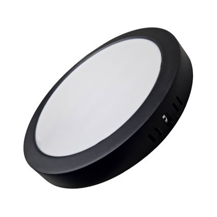 LED loftlampe ROUND LED/24W/230V 4000K diameter 28,8 cm sort