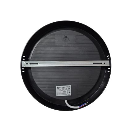 LED loftlampe ROUND LED/24W/230V 4000K diameter 28,8 cm sort