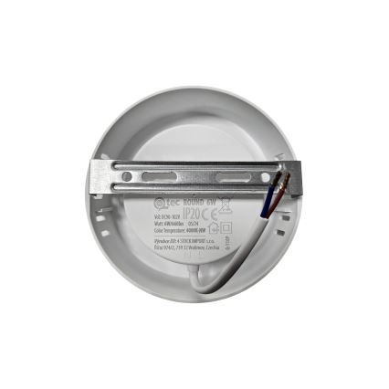 LED loftlampe ROUND LED/6W/230V 4000K diameter 12,1 cm hvid