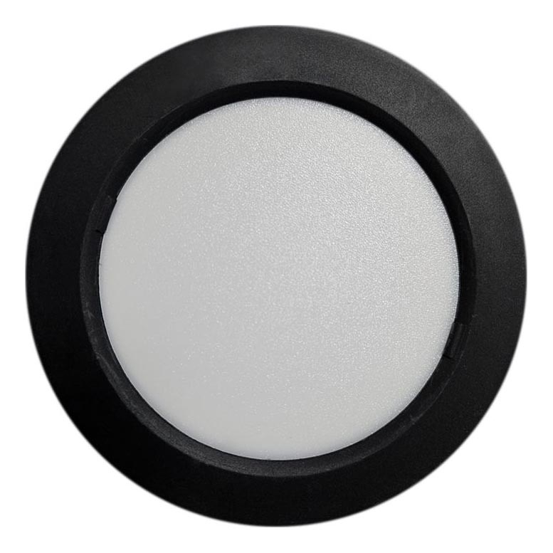 LED loftlampe ROUND LED/6W/230V 4000K diameter 12,1 cm sort