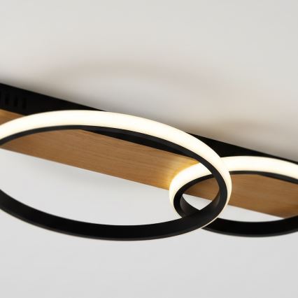 LED loftlampe ROWENA LED/14W/230V sort/brun