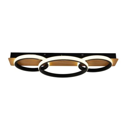 LED loftlampe ROWENA LED/18W/230V sort/brun